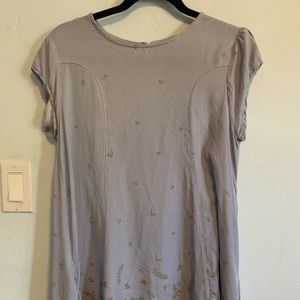 Urban Outfitters light blue dress with floral print at the bottom!